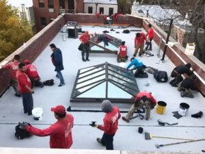 Comparison of asphalt shingles and flat roofing types queens homes